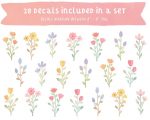flowers stickers